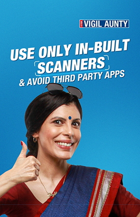 Use Onlym In-Built Scanners and Avoid Third Party Apps